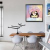 Valentinstag Gift Karikatur Pinguines in Liefde Diamond Painting /Diamant Malerei Set AF9426
