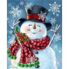 2019 Karikatur Schattig Winter Weihnachten Schneemann 5d Diamond Painting /Diamant Malerei Stickerei VM1169