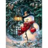 Schattig Schneemann Weihnachtsbaum 5D Diamond Painting Mozaïek Set VM7560