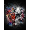 2019 Moderne Kunststile Halloween Skelet Schädel 5d Bergkristal Stitch Set VM4088