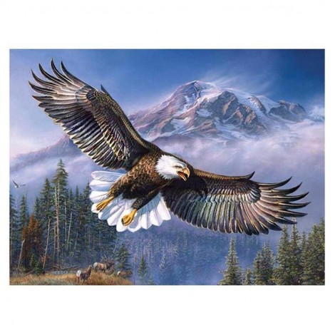 2019 Schlussverkauf Tiere Adler Porträt 5d Diamond Painting /Diamant Malerei Set VM7814