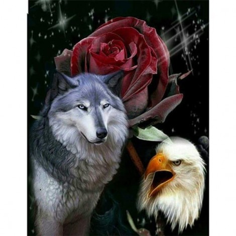 2019 Traum Wolves En Adler 5d Diamond Painting /Diamant Malerei Set VM20499