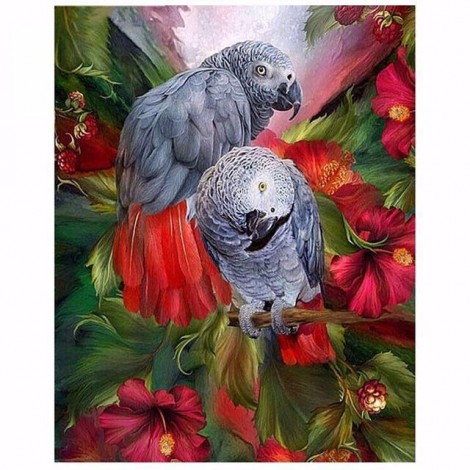 2019 Schlussverkauf 5D Diamond Painting /Diamant Malerei Stickerei Vogel Papagei Set VM7719
