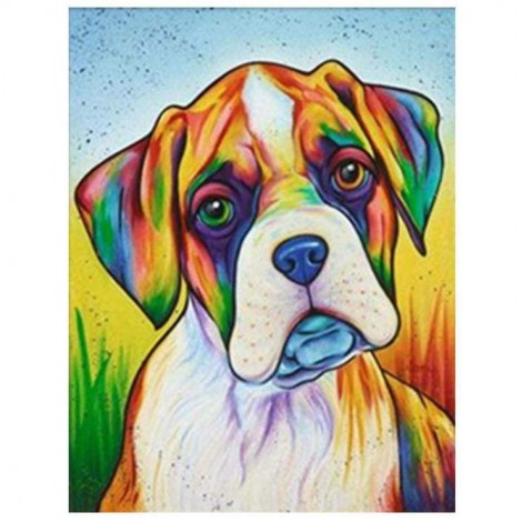 Waterverfrijk Haustiere Hund 5d Vol Diamond Painting /Diamant Malerei Set QB5447