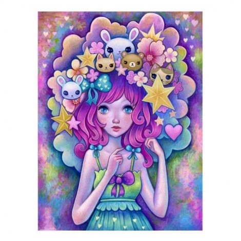 2019 Bestees Traum Karikatur Prinses Patroon 5d Vol Diamond Painting /Diamant Malerei Set QB5933