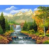 2019 Neuankömmling Schlussverkauf Landschap Wasser Vallen Berg 5d Diamond Painting /Diamant Malerei Set VM4159