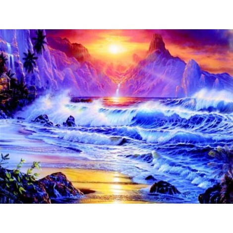 2019 Traum Landschap Berg Zee 5d Diamond Painting /Diamant Malerei Set VM20496