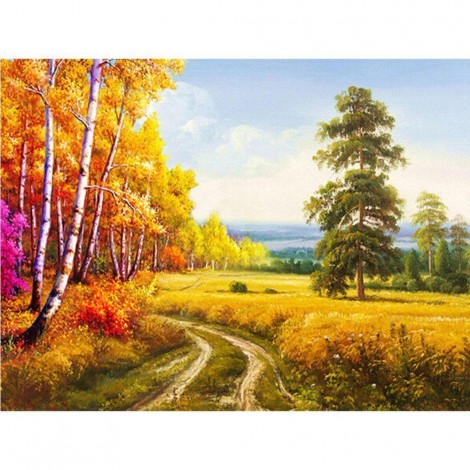 2019 Schlussverkauf Vol 5d Diamond Painting /Diamant Malerei Stickerei Herbst Wald Set VM20480