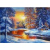 2019 Muur Besneeuwd Wald In De Winter 5d Diamond Painting /Diamant Malerei Set VM7628