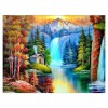 Schlussverkauf Fascinating Wald Wasser Vallen Diamond Painting /Diamant Malerei Set AF93934
