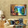 Schlussverkauf Fascinating Wald Wasser Vallen Diamond Painting /Diamant Malerei Set AF93934