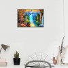 Schlussverkauf Fascinating Wald Wasser Vallen Diamond Painting /Diamant Malerei Set AF93934