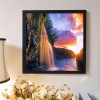 Spectacular Wasser Vallen Zonsondergang View Diamond Painting /Diamant Malerei Set Af9733
