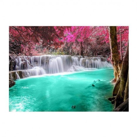 Populair Muur Billig Pure Wasser Vallen Diamond Painting /Diamant Malerei Set AF9396