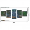 Multi Panel Landschap Wasser Vallen Kreuzstich 5D Voll Strasssteine Diamond Painting /Diamant Malerei Set QB8059