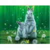 2019 Traum Tiere Schattig Hase Patroon 5d Diamond Painting /Diamant Malerei Set VM9687
