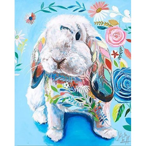 Waterverfrijk Hase 5D Kreuzstich Diamond Painting /Diamant Malerei Set NA0260
