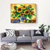 Ölgemälde Stile Sonnenblumen 5d Diamond Painting /Diamant Malerei Set QB6415