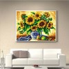 Ölgemälde Stile Sonnenblumen 5d Diamond Painting /Diamant Malerei Set QB6415