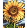 Moderne Kunststile Voll Strasssteine Pflanze Sonnenblumen Libelle 5D Diamond Painting /Diamant Malerei Set NA0053