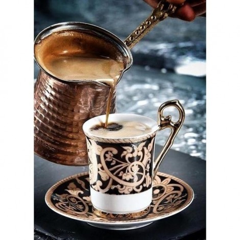 2019 Neuankömmling Schlussverkauf Vol Eckig Strasssteine Kaffee 5d Diamond Painting /Diamant Malerei Set VM8883