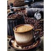 2019 Neuankömmling Schlussverkauf Vol Eckig Strasssteine Kaffee 5d Diamond Painting /Diamant Malerei Set VM8884