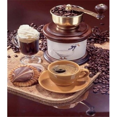 Besondere Heet Kaffees En Geschirr 5d Diamond Painting /Diamant Malerei Set VM42010