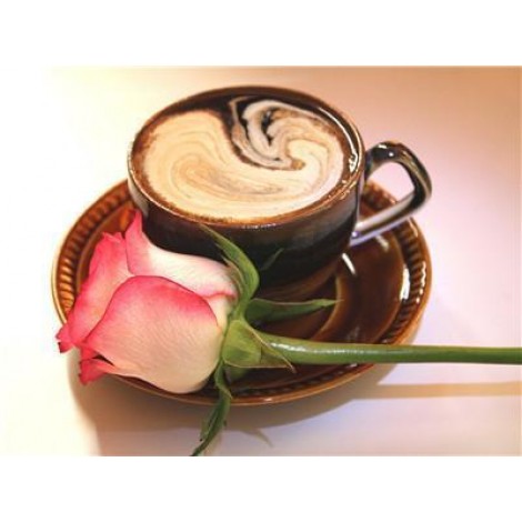 2019 Neuankömmling Schlussverkauf Kaffee En Blume 5d Bling Bling Kunst Diamond Painting /Diamant Malerei Set VM3008