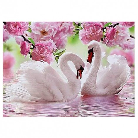 Affordable Besondere Traum Schwan Minnaar 5D Kreuzstich Diamond Painting VM1140