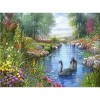2019 Schlussverkauf De Lente Landschap Schwan 5d Diamond Painting /Diamant Malerei Set VM8179