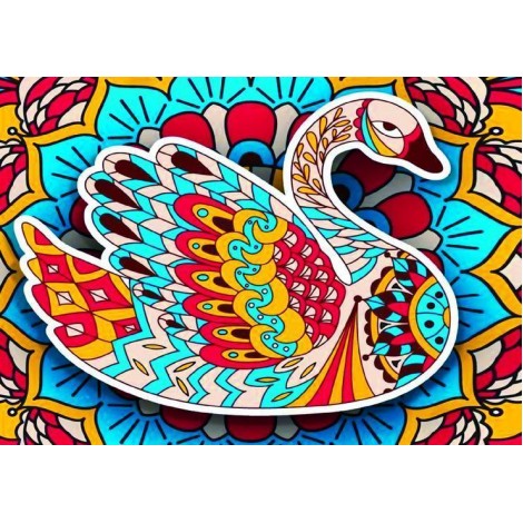 Karikatur Bedazzled Schwan 5d Vol Diamond Painting /Diamant Malerei Set QB5838