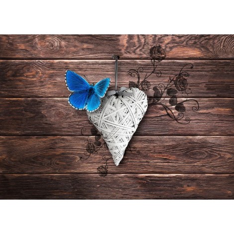 Besondere Vol Eckig Strasssteine Herz Geformt Blume 5d Diamond Painting /Diamant Malerei Set NA0993