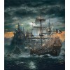Besondere Vol Eckig Strasssteine Pirat Schip 5d Kreuzstich Diamond Painting /Diamant Malerei Set NA0898