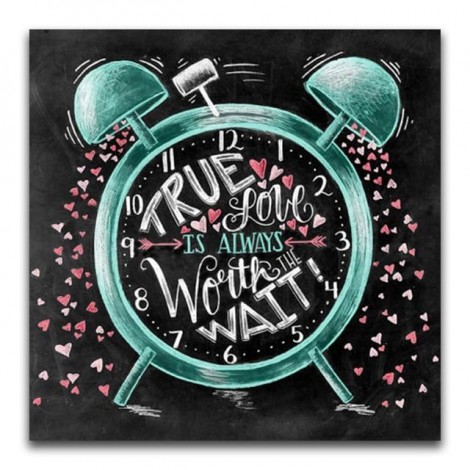 2019 Tafel Uhr 5d Diamond Painting /Diamant Malerei Set VM09621