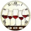 Besondere Wine Uhr 5D Kreuzstich Diamond Painting /Diamant Malerei Set NB0160