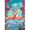 2019 Moderne Kunststile Flamingo 5D Kreuzstich Diamond Painting /Diamant Malerei Set NA0293