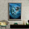 Billig Fantasie Blauw Drachen Diamond Painting /Diamant Malerei Set AF9114