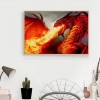 Billig Fantasie Rote Drachen Diamond Painting /Diamant Malerei Set AF9120