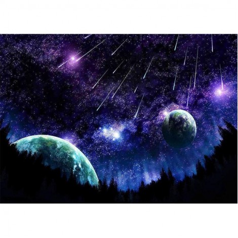 Traum Serie Super Stoer Blauw Planet Sterry Hemel Diamond Painting /Diamant Malerei Set AF9689