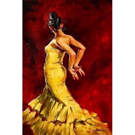 Neuankömmling Schlussverkauf Vol Eckig Strasssteine Tänzer 5d Diamond Painting /Diamant Malerei Set NA00933