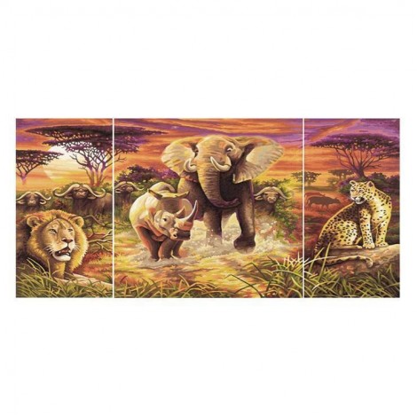 Große Größe Elefant Bilder Kreuzstich 5D Vol Diamond Painting /Diamant Malerei Stickerei QB8052