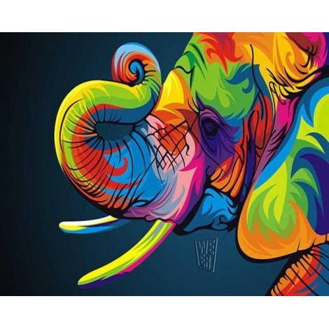 2019 Besondere Kleurrijk Elefant 5d Diamond Kreuzstich Painting Set VM3526
