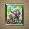 Schlussverkauf Schattig Elefant In Garten 5d Vol Diamond Painting /Diamant Malerei Stickerei Elefant Set VM3004