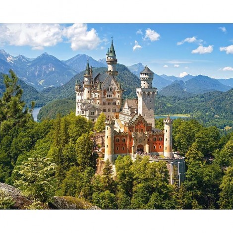 Neuankömmling Vol Eckig Strasssteine Schloss 5D Diamond Painting /Diamant Malerei Set NA0016