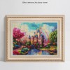Ölgemälde Stile Fantasie Schloss 5D Kreuzstich Diamond Painting /Diamant Malerei Set NA0017