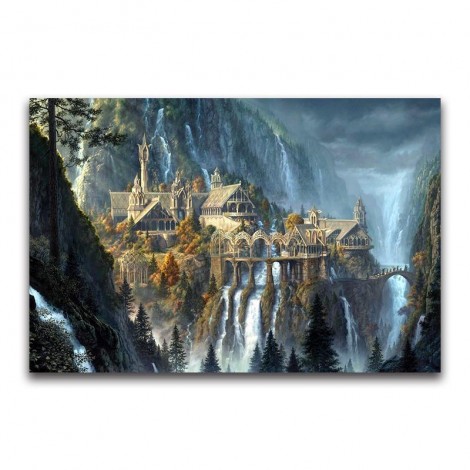 Full Square Drill Dream Castle 5D Diy Embroidery Cross Stitch Diamond Painting Kits UK NA0019