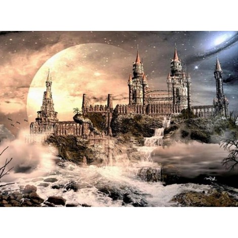 Besondere Schloss 5D Kreuzstich Stitch Diamond Painting /Diamant Malerei Set NA0037