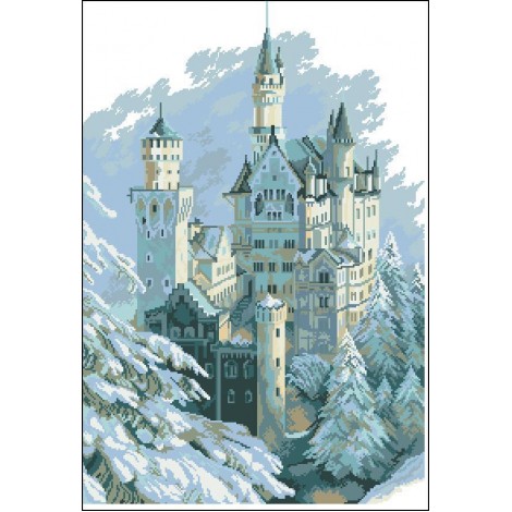 Waterverfrijk Landschap Schloss 5D Diamond Painting /Diamant Malerei Set NA0027