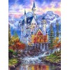 Ölgemälde Stile Vol Eckig Strasssteine Schloss 5D Diamond Painting /Diamant Malerei Set NA0030