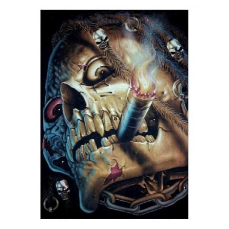 Billig Neuankömmling Besondere Schädel 5d Diamond Painting /Diamant Malerei Set VM81753